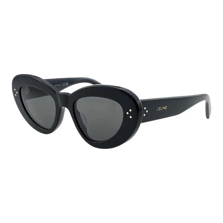 CELINE Plate Frame Cat Eye Sunglasses Women's Black-0