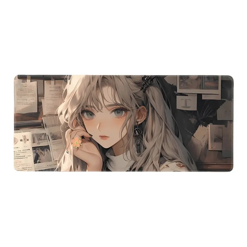 DANYIN Extra Large Vintage Girlish Computer Keyboard Pad Anime Mouse Pad Esports Gaming Table Mats For Men Mouse Pads-1