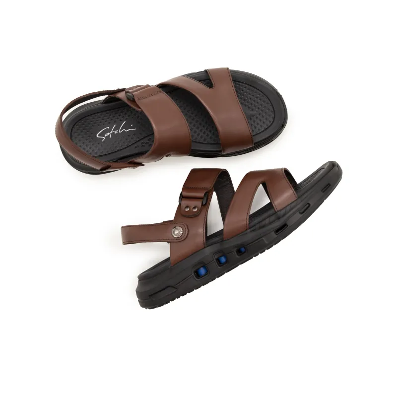 Satchi Beach Sandals Men's Brown-6