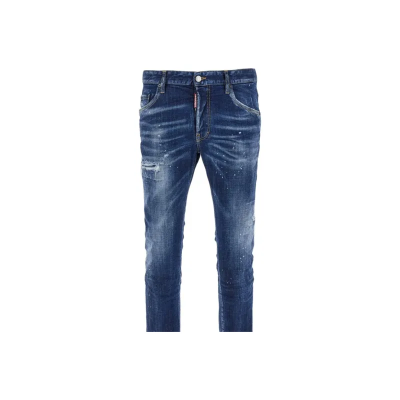 Dsquared2 Dark Easy Wash Skater Jeans-0