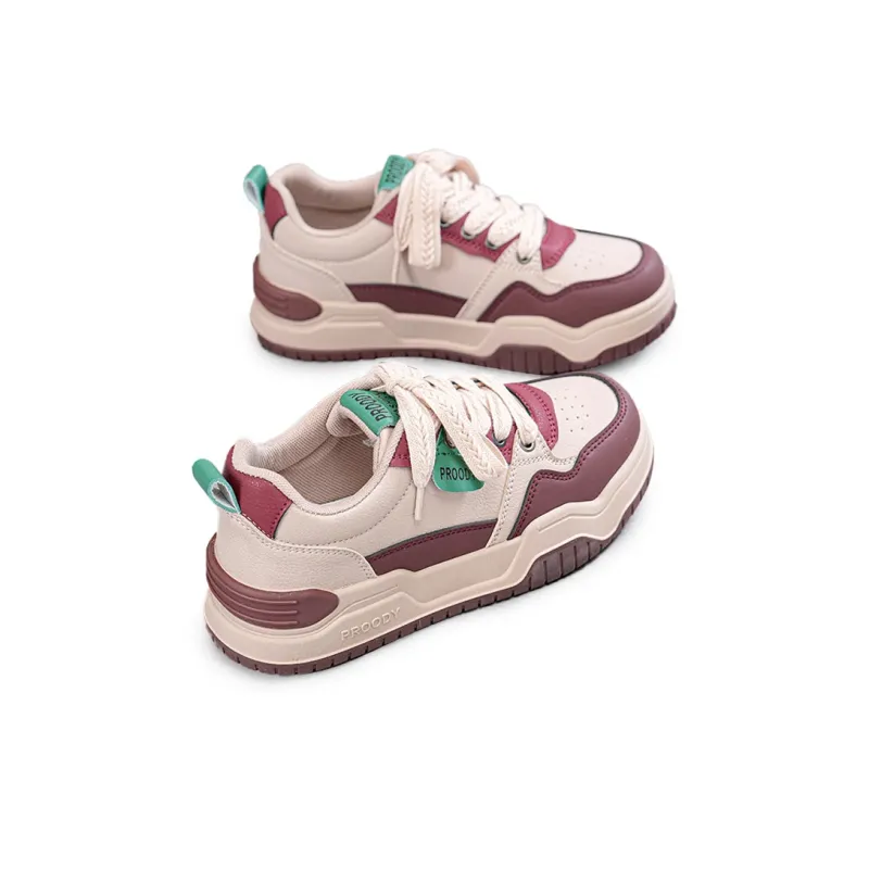 Gai Renpu Anti Slip And Wear Resistant Height Increasing Low Top Skateboard Shoes Women's-5