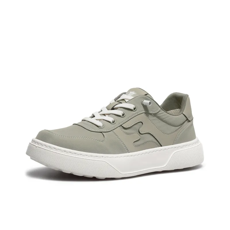 Desai Skateboard Shoes Men Low Top Gray, Khaki Green-6