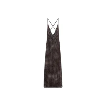 ZARA Slip Dresses Women's Brown/Nude
