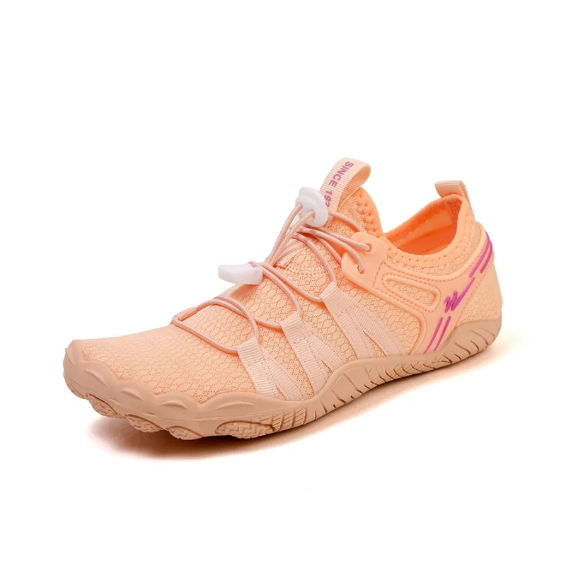 Binary Slip Resistant Quick Dry Lightweight Low Top Casual Shoes Women's Pink-2