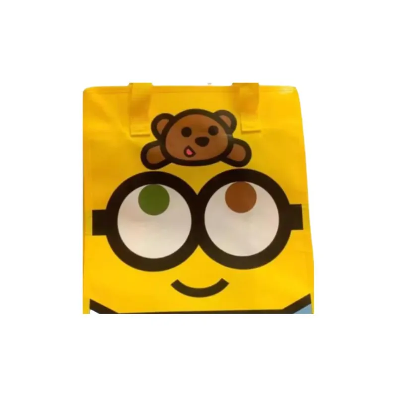 Universal Studios Minions Collection Fabric Handbag Unisex Zippers Woven Bag-1