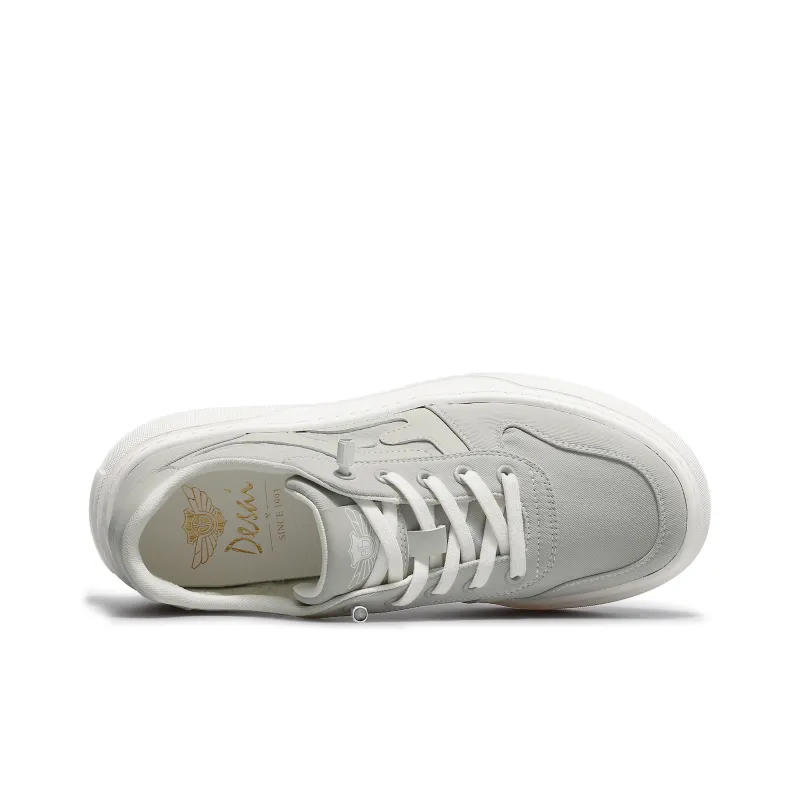 Desai Skateboard Shoes Men Low Top Gray, Khaki Green-2
