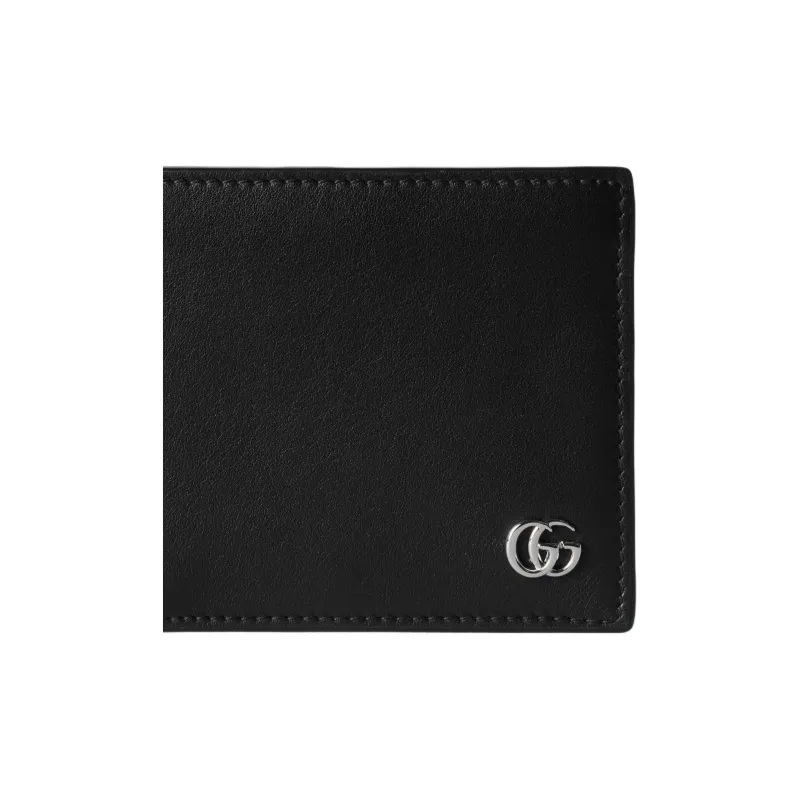 GUCCI GG Marmont Leather Wallet Men's Black-5