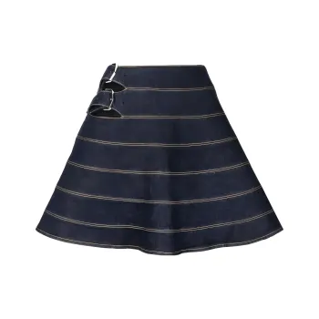Alaia Denim Short Skirts Women's Denim Blue