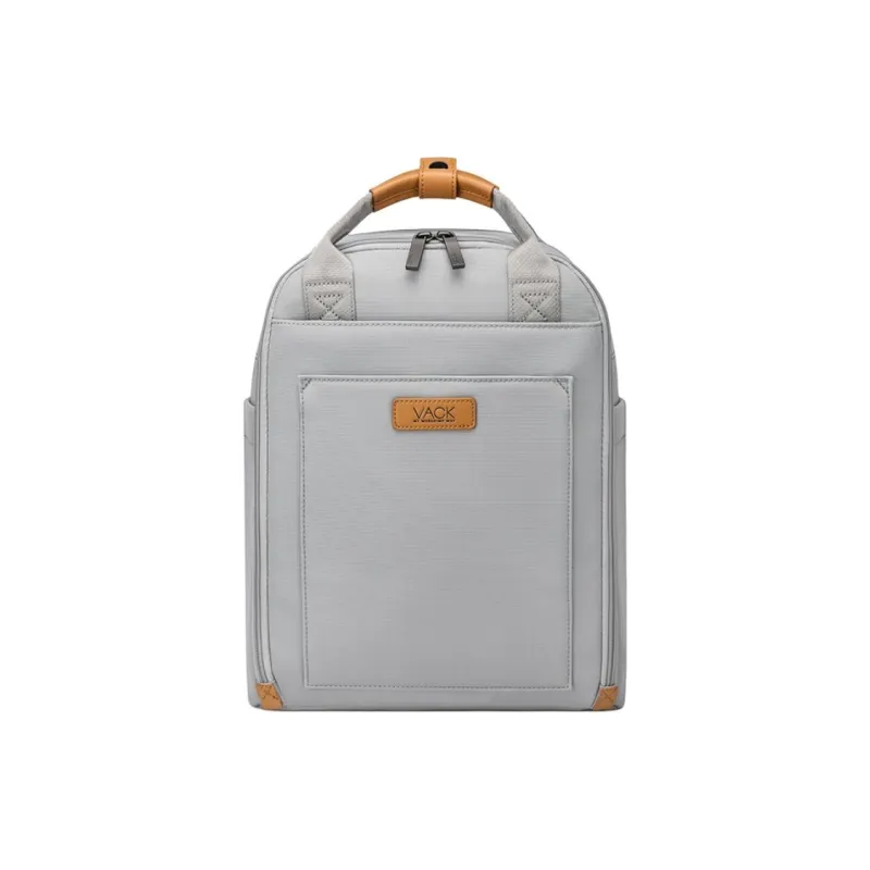 Vack Cotton Backpack Unisex Charcoal Black/Ivory White/Smoke Gray-8