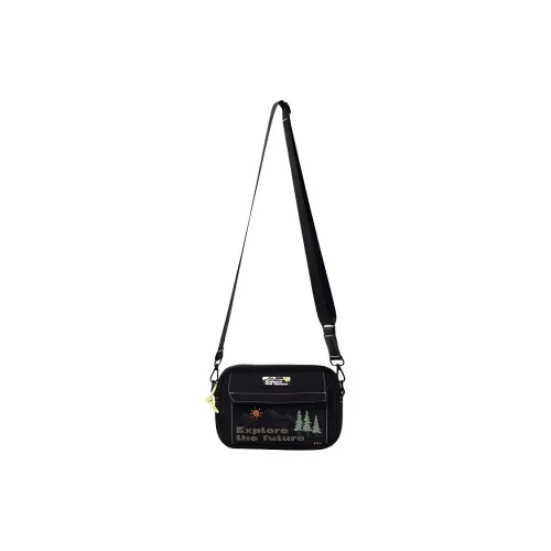 361° Fabric Shoulder Bag Crossbody Bag Unisex Black