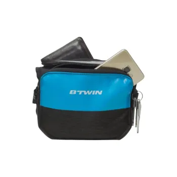 DECATHLON Polyester Travel Storage Bag 2L Unisex Cyan/Black