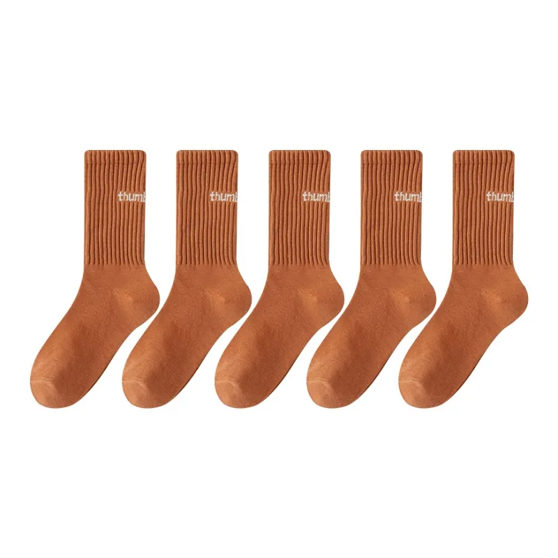 Mulong Family Mid Calf Socks Unisex 5 Pack-96