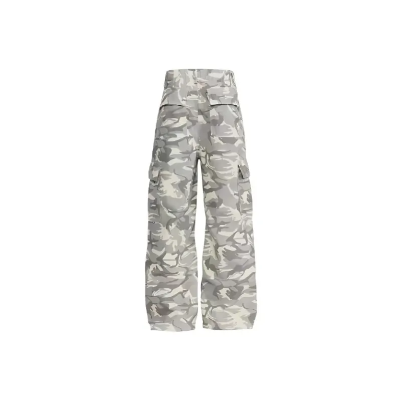KLAMMKICKS Casual Pants Unisex Snow Camouflage-1