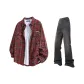 Vintage Red+Black Pants
