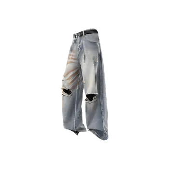 MOOR XCLNERY Jeans Unisex Vintage Blue
