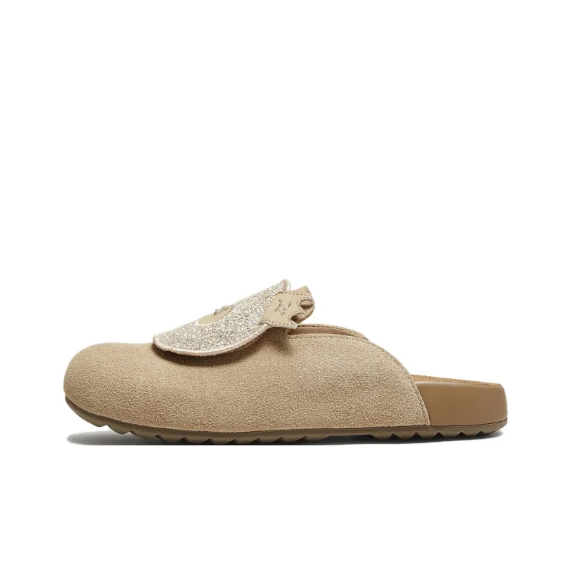 TATA Leather Patchwork Quiet Closed Toe Slippers Women's-8