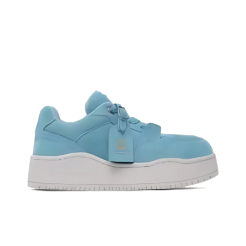 WANDER AROUND Anti Slip Wear Resistant Low Top Skateboard Shoes Unisex Sea Lake Blue-1