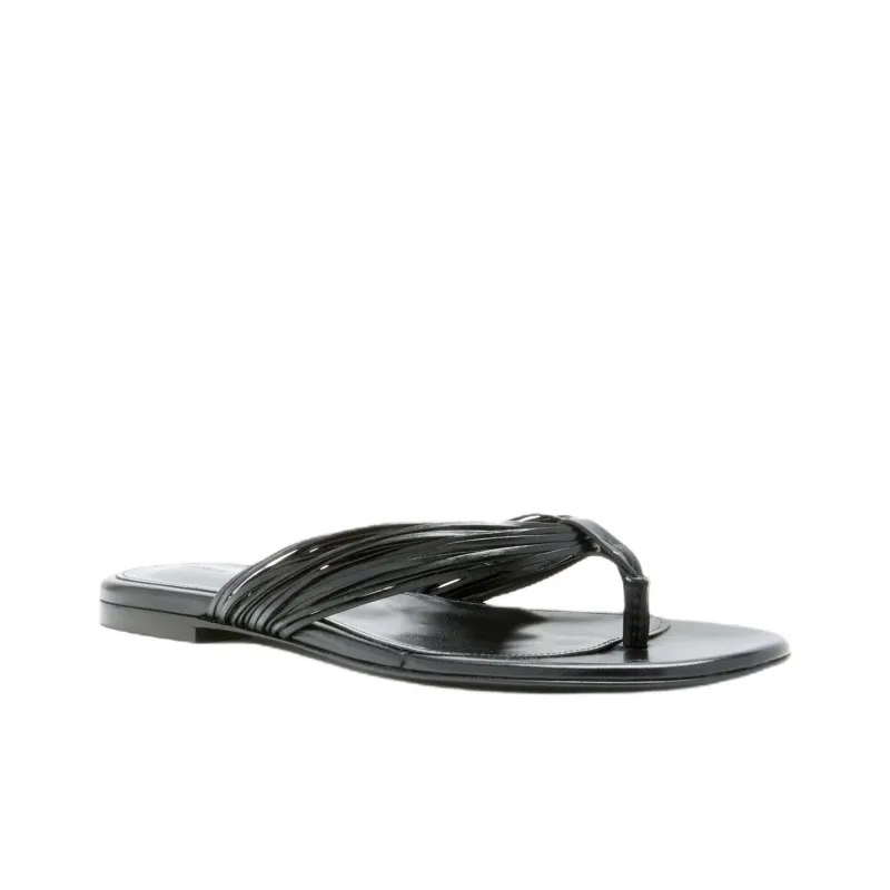 PROENZA SCHOULER Cable Flip Flops Women's Black-2