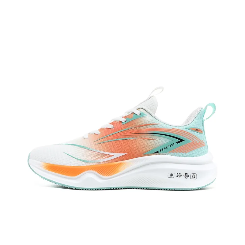 Gaius Durant Shock Absorbers Impact Resistant Lightweight Slip Resistant Low Top Running Shoes Men's White Green Orange-0