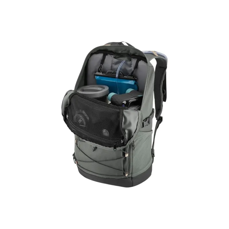 DECATHLON Polyester Backpack Unisex Khaki Gray-5