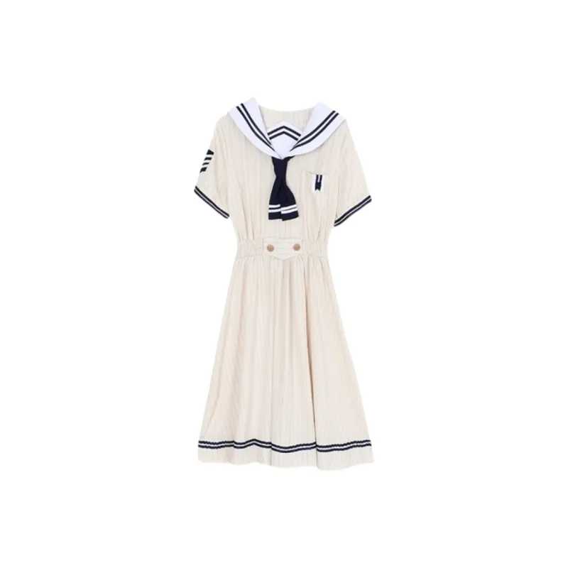 GUOZHEN Short Sleeved Dress Women's-0