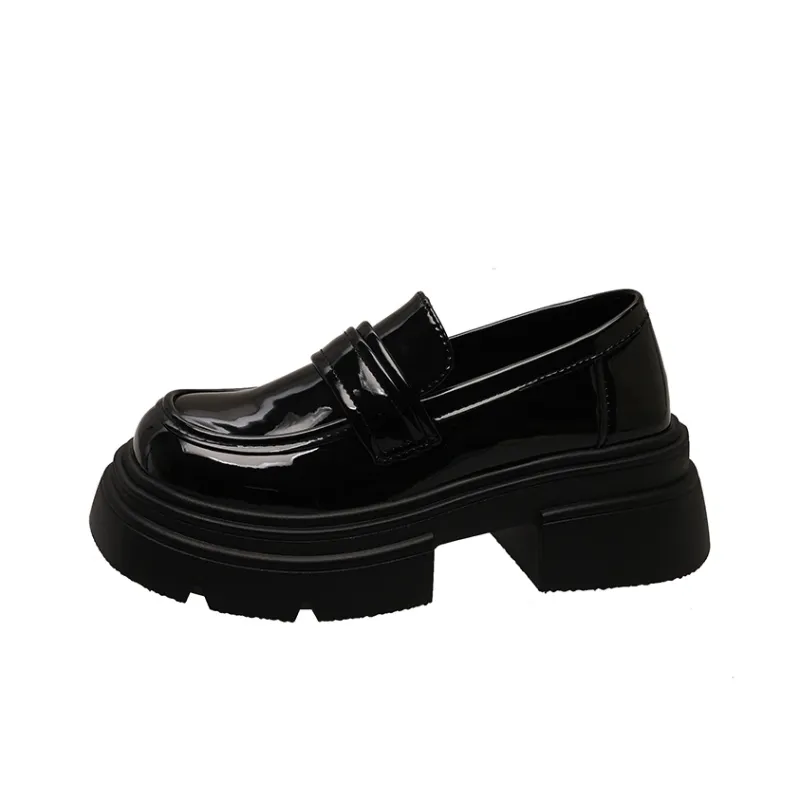 Dao Tu Sen Loafers Women's Matte Black Gloss Black Brown-5