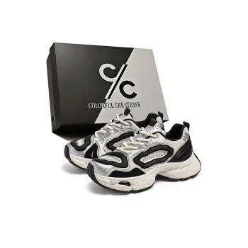 Colorful Creations Anti Slip Wear Resistant Low Top Chunky Sneakers Men's