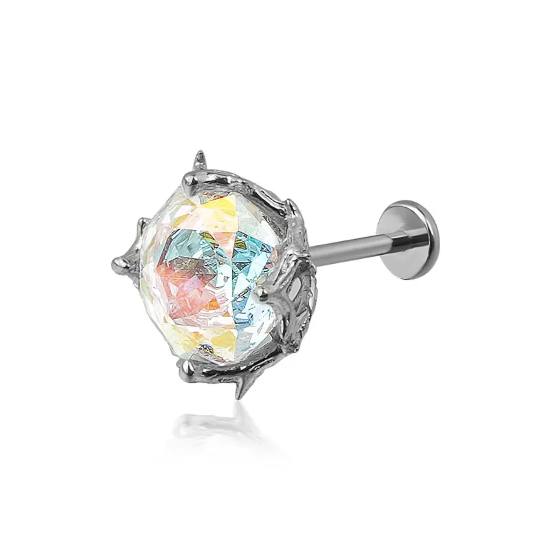 WIC Zircon Stud Earrings Unisex-21