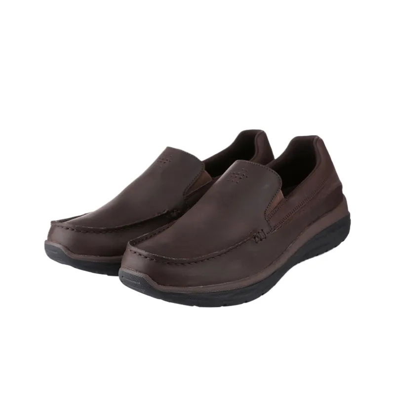 Skechers HARSEN Dress Shoes Men's Brown-3