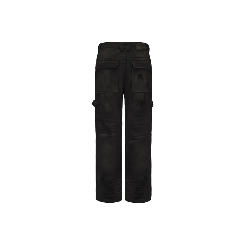 EGO FETCH Cargo Pants Unisex Black-1