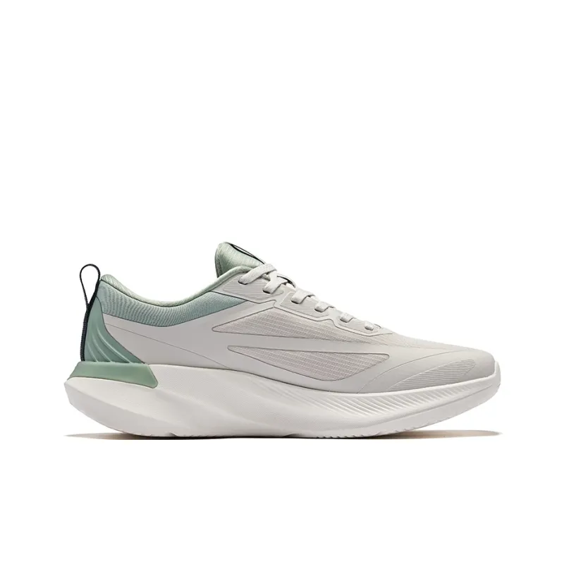 Erke Shock Absorbers Rebound Low Top City Commute Running Shoes Men's Wild Gray Emerald Wave-1