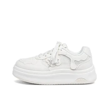 Warrior Abrasion Resistant Breathable Low Top Skateboard Shoes Women's Ecru