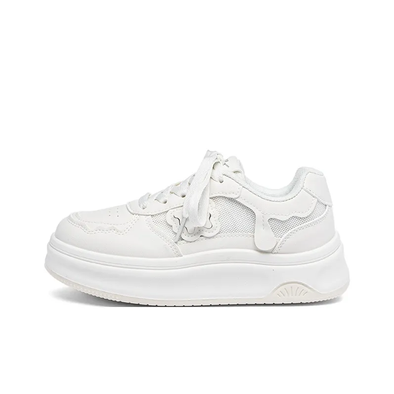Warrior Abrasion Resistant Breathable Low Top Skateboard Shoes Women's Ecru-0