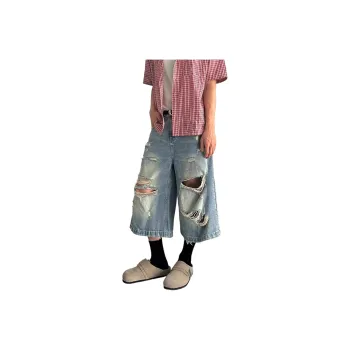 Weles Denim Shorts Unisex Blue