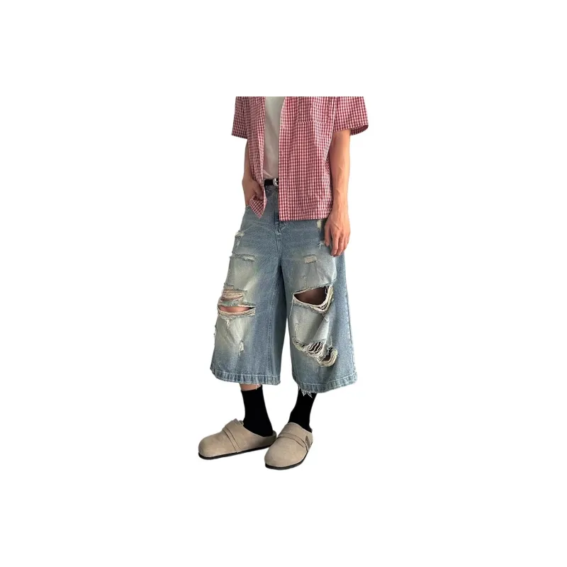 Weles Denim Shorts Unisex Blue-0