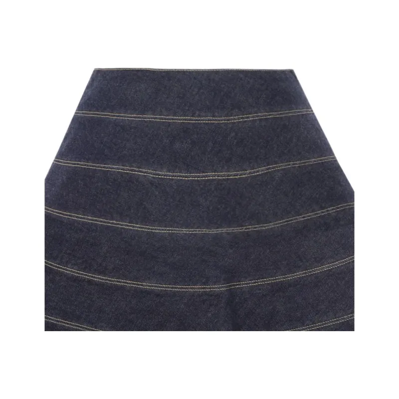 Alaia Denim Short Skirts Women's Denim Blue-5