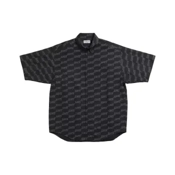 Balenciaga SS25 Shirt Regular Fit Women's Black Gray