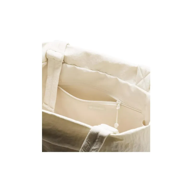 Lululemon Nylon Handbag Unisex Light Ivory & Gold-3