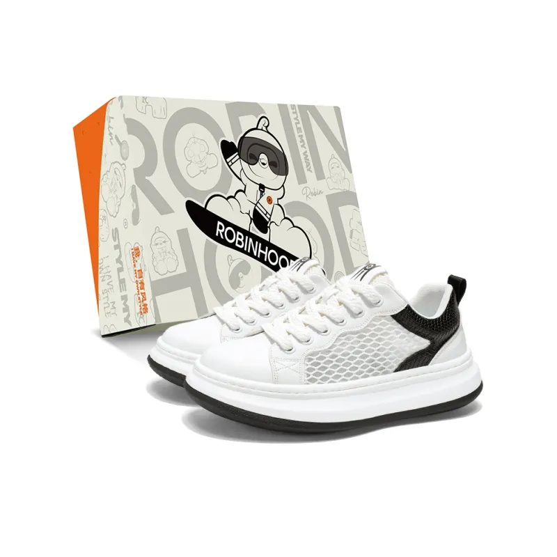 ROBINHOOD Slip Resistant, Abrasion Resistant, Lightweight, Breathable Low Top Skateboard Shoes Men's Box Included-1