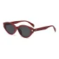 Red Frame with Gray Lens