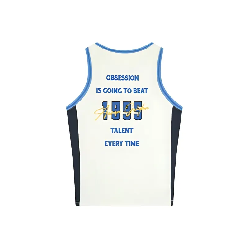 361° Basketball Jersey Men's Cream White/Serene Dark Blue-1