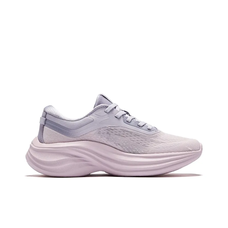 Erke Shock Absorbers Rebound Low Top City Commute Running Shoes Women's Dawn Pink Galactic Purple-1