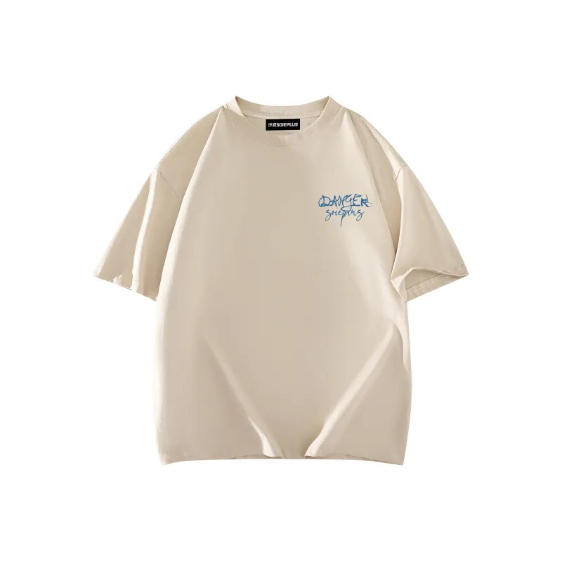 SOIE T Shirts Unisex Light Beige Apricot-1