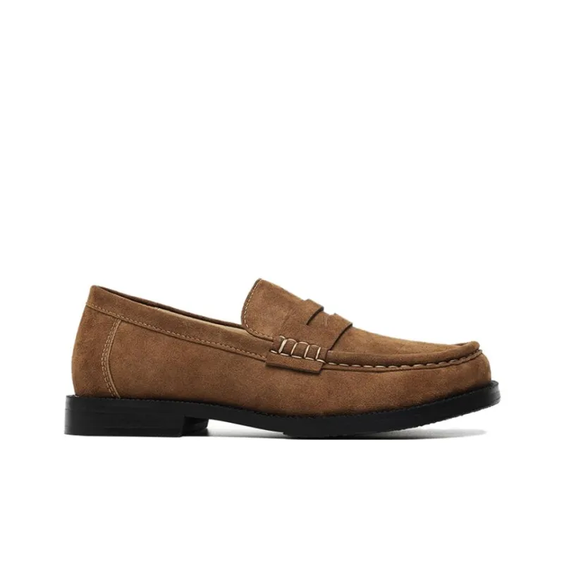 XIAOTOULANG Loafers Men's Brown-1