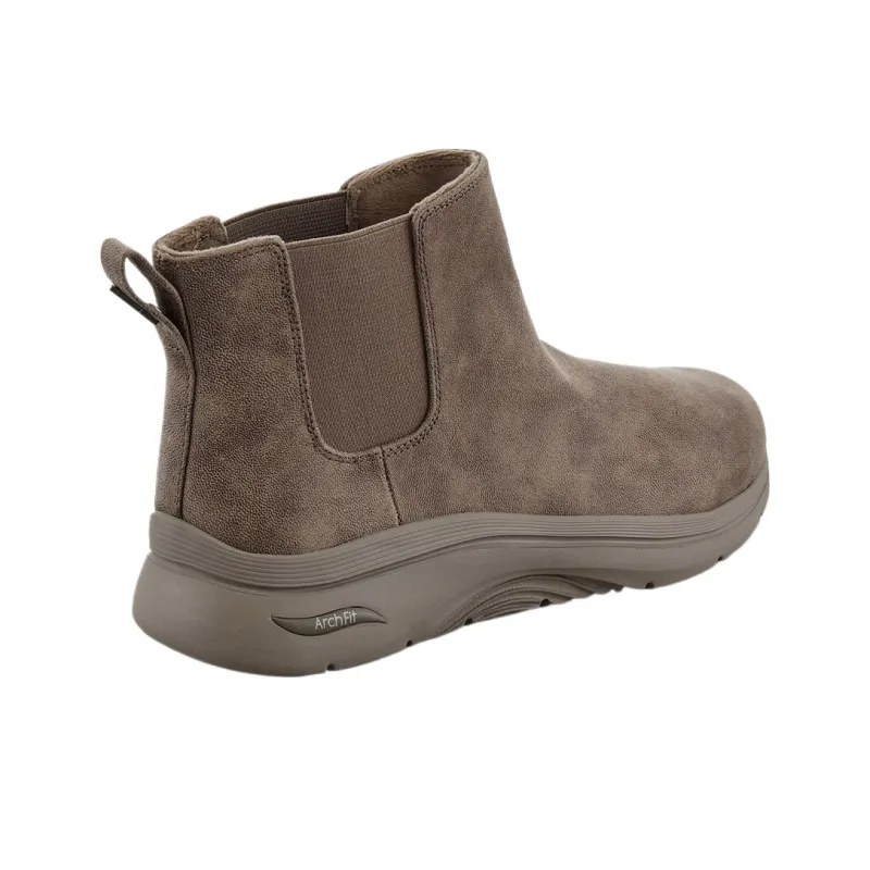 Skechers GO Walk Arch Fit 2.0 Short Chelsea Boots Women's Brown-4