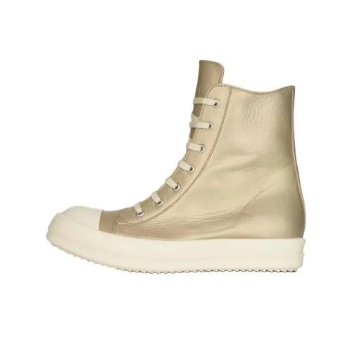 RICK OWENS/RO High Top Skateboard Shoes Women's Gold