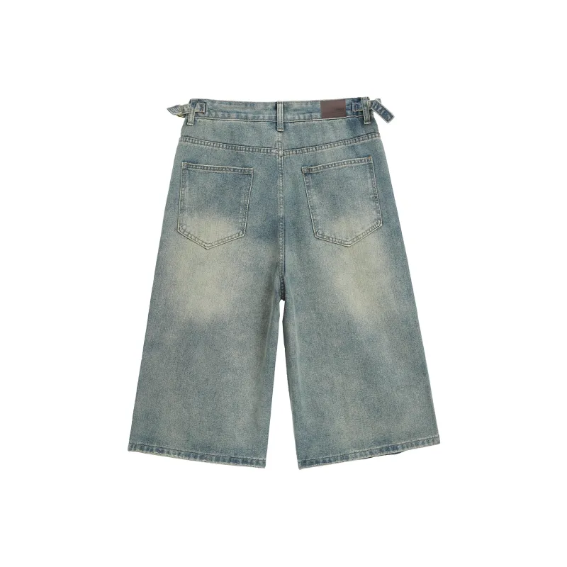 Jeep Denim Shorts Unisex Washed Blue-1