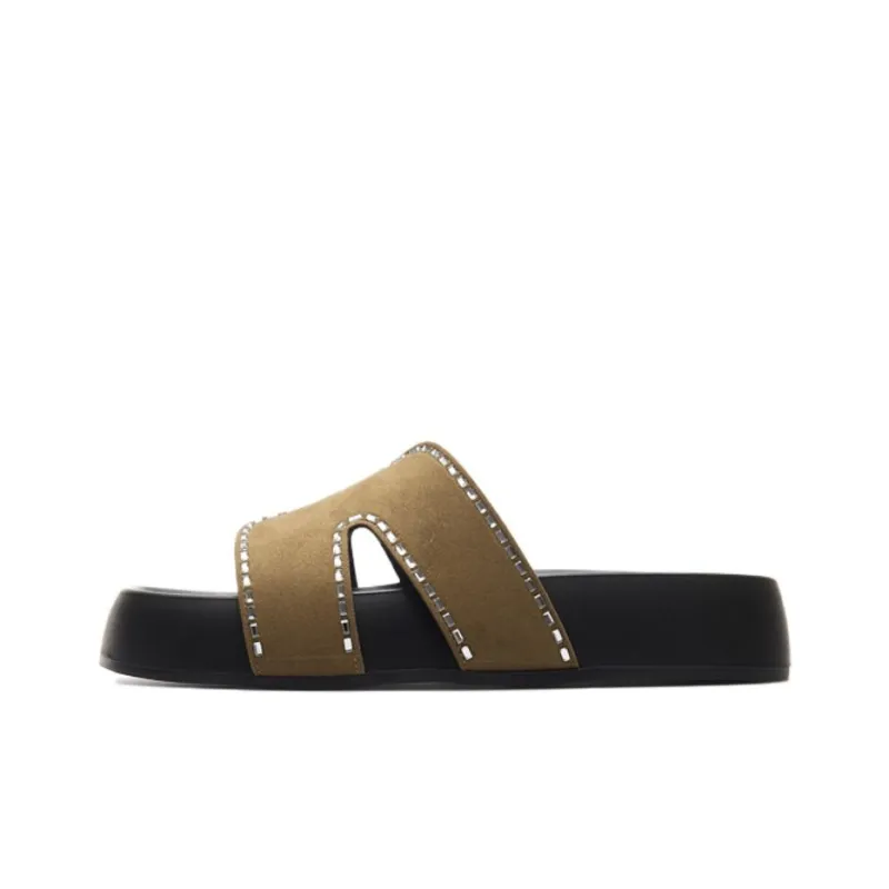 AGSDON Quiet Slip Resistant Slide Slippers Women's-7