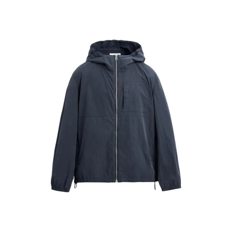 ZARA Jackets Men Light Indigo-0