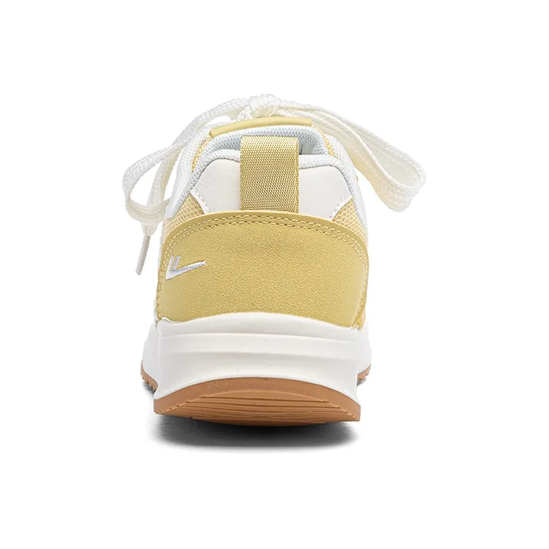 Warrior Cushioning And Breathable Low Top Casual Shoes Women's Yellow-4